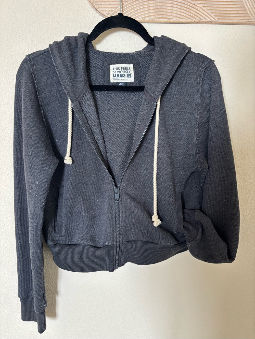 American Eagle crop zip up Hoodie